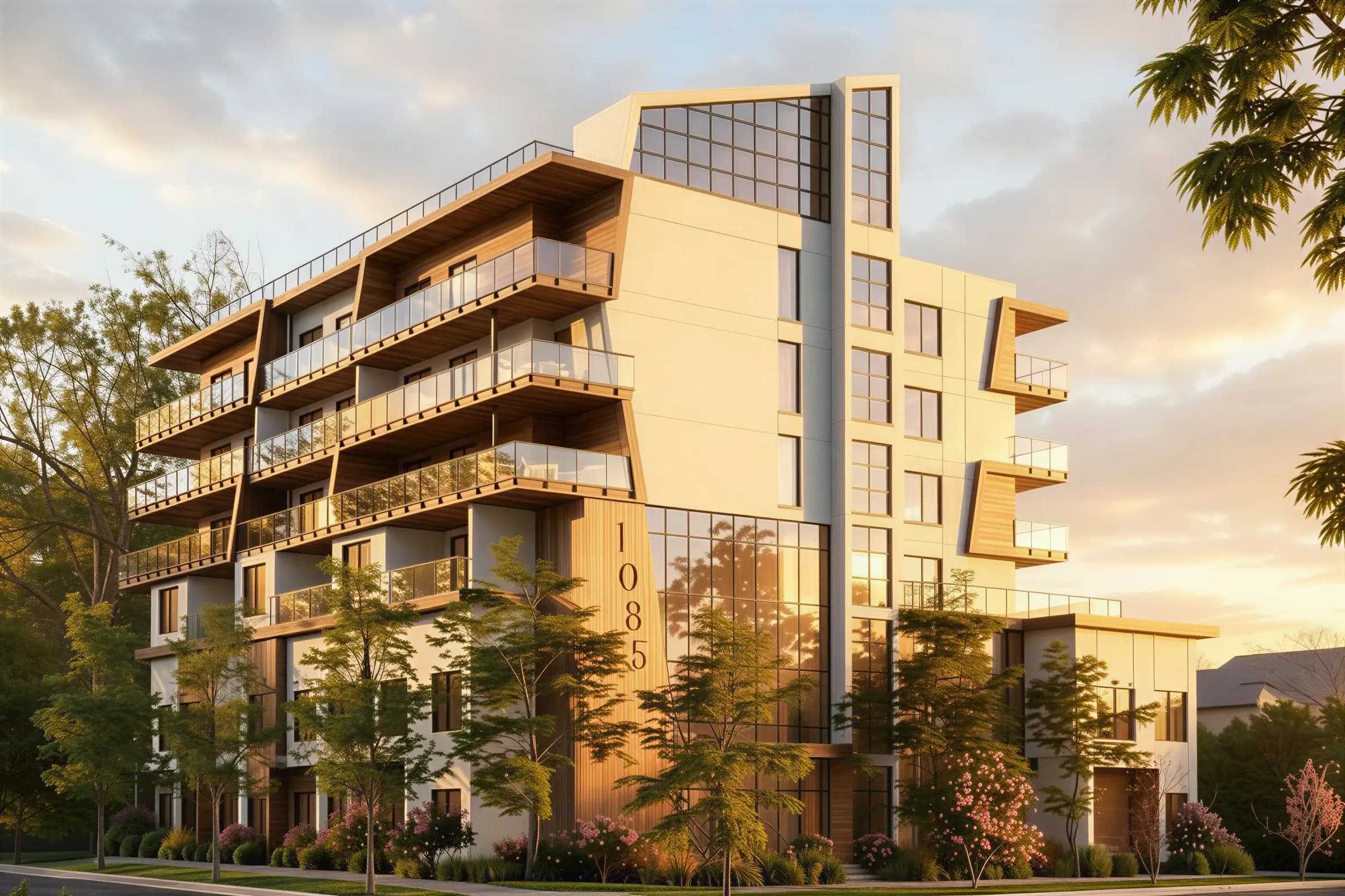 Concept rendering of Serenity at the corner of Gordon Drive and Martin Avenue, Kelowna
